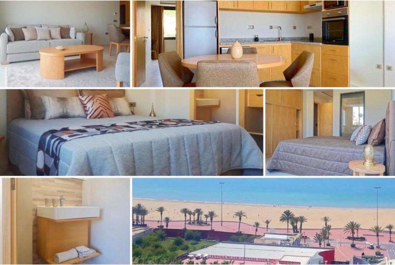 Luxury Apartment 105Sqm Terrace Seafront Wifi Unlimited Agadir Exterior foto